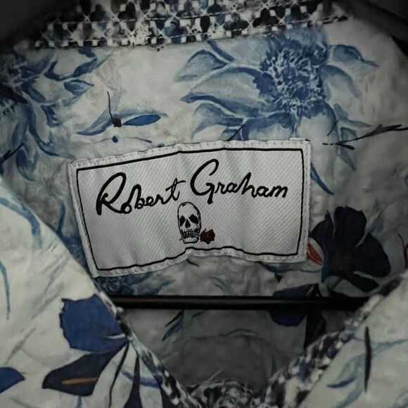 Robert Graham Landers Short Sleeve Button Down Shirt Size XL - Picture 3 of 6